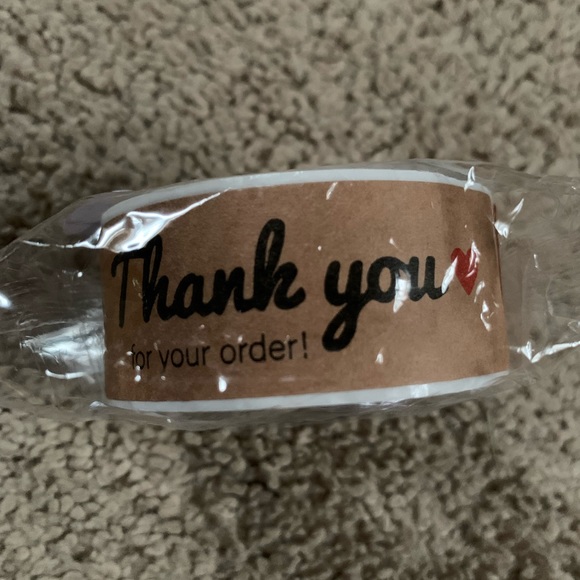 120 Ct Craft Style “Thank You” Stickers with Red Heart - Picture 4 of 4